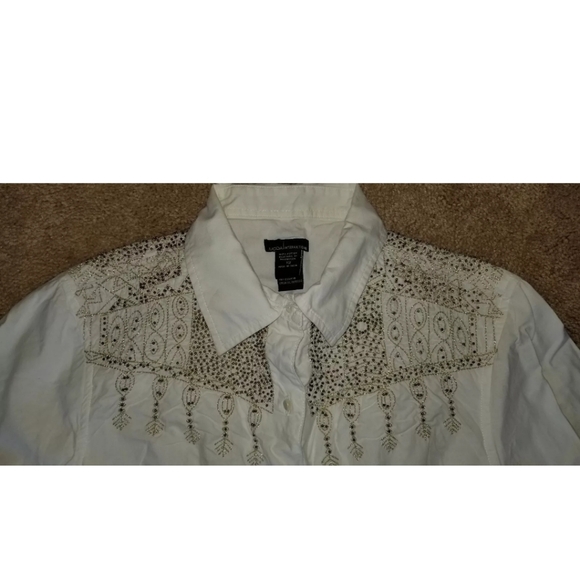 MODA INTERNATIONAL VICTORIA SECRET BOHEMIAN BLOUSE DRESS SIZE 12 - Picture 5 of 5